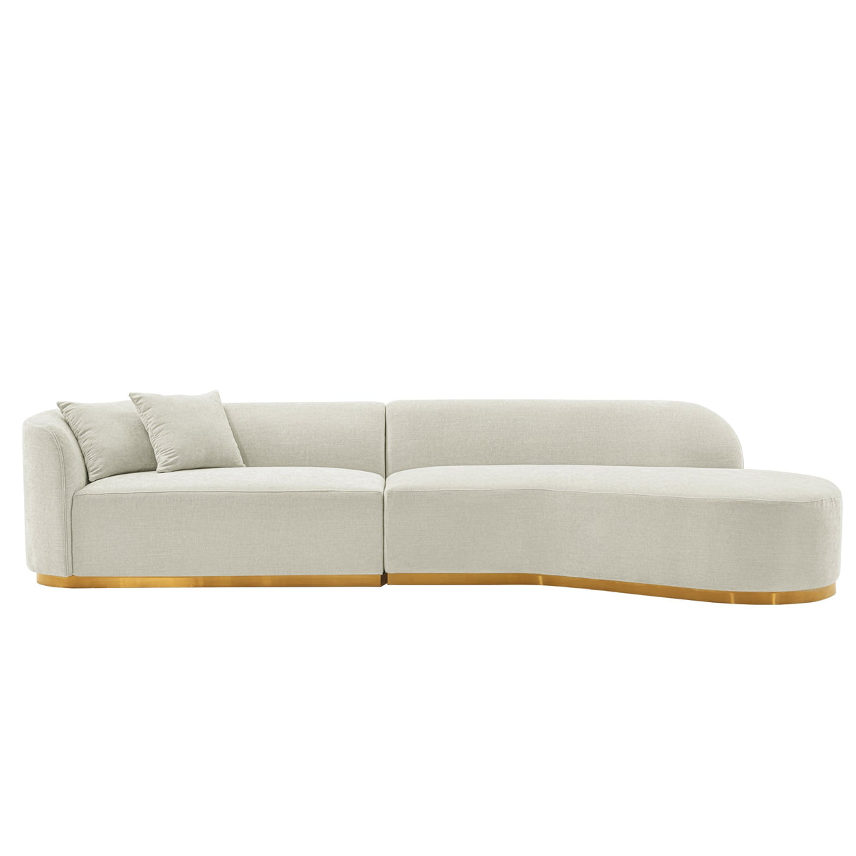 Daria Sofa in Ivory by Manhattan Comfort at Eve Furniture