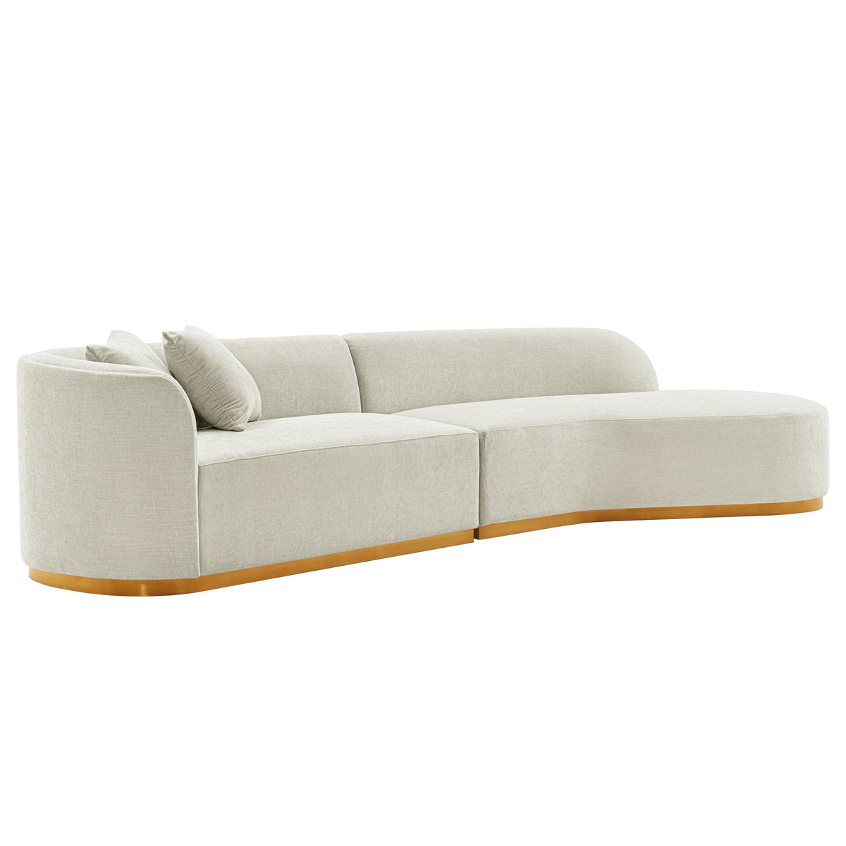 Daria Sofa in Ivory by Manhattan Comfort at Eve Furniture