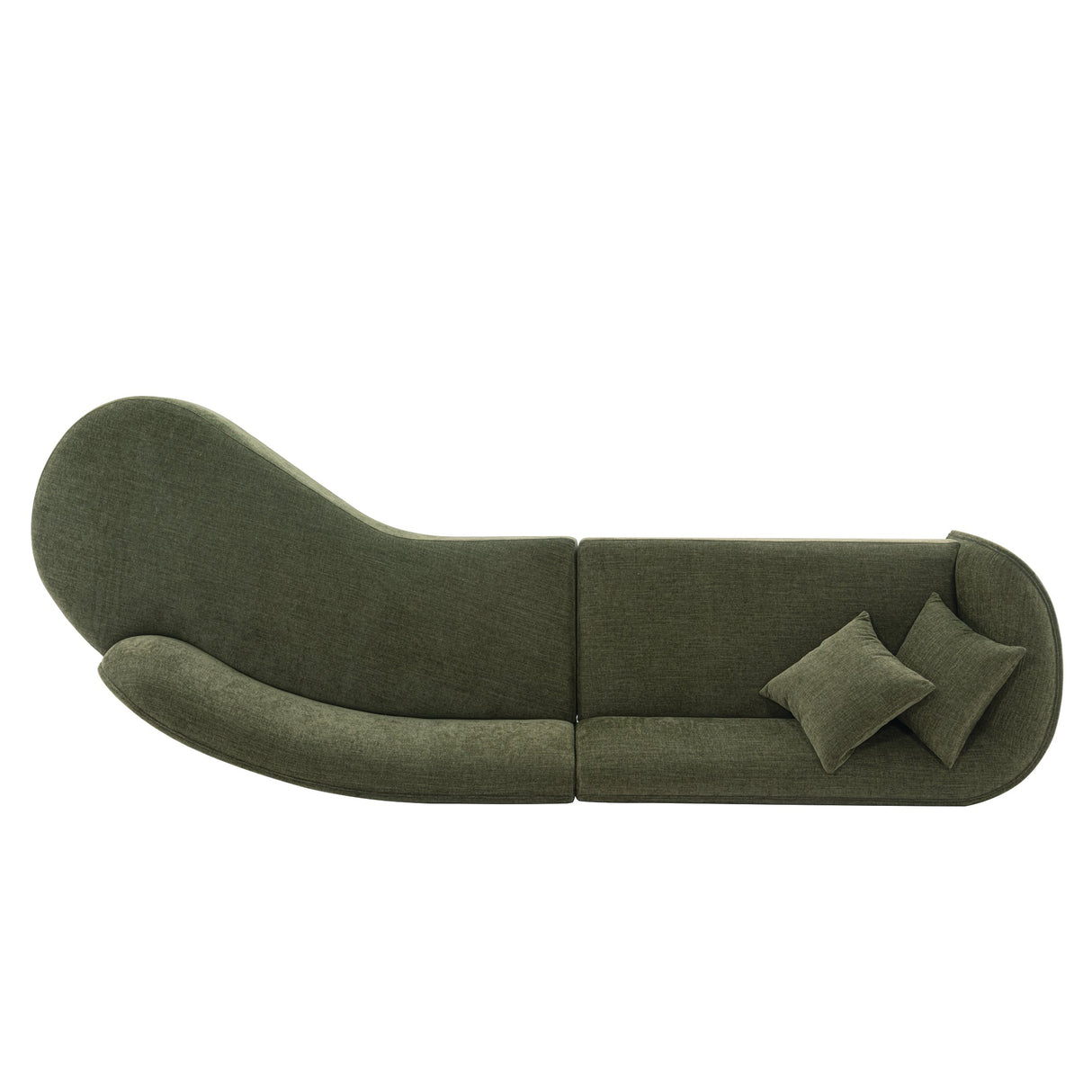 Daria Sofa in Olive Green by Manhattan Comfort at Eve Furniture