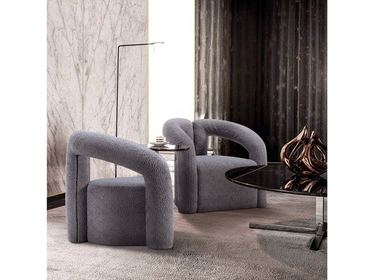 Darian Accent Chair in Grey (set of 2) by Manhattan Comfort at Eve Furniture