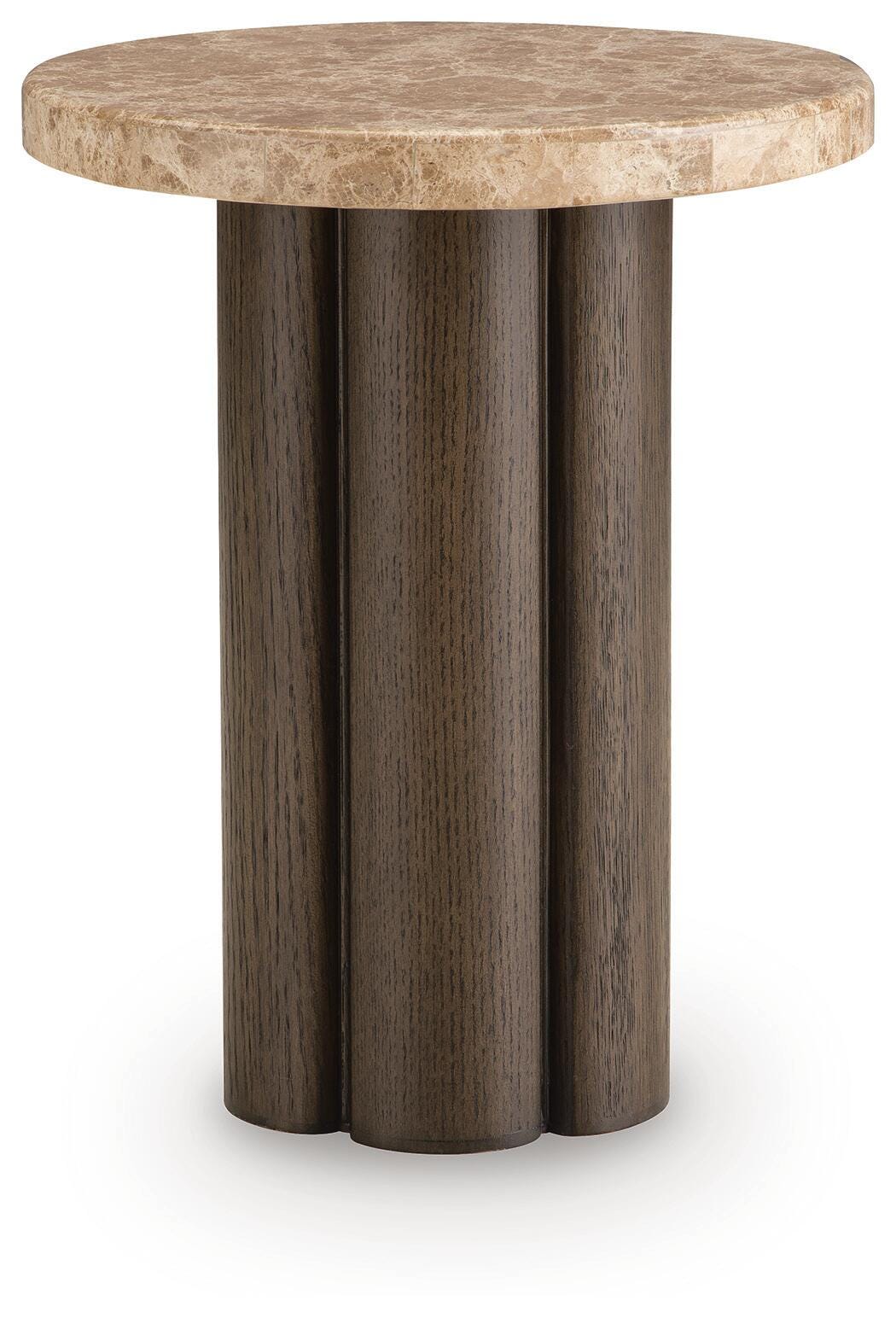 Darimore Burnished Brown Chair Side End Table by Ashley at Eve Furniture