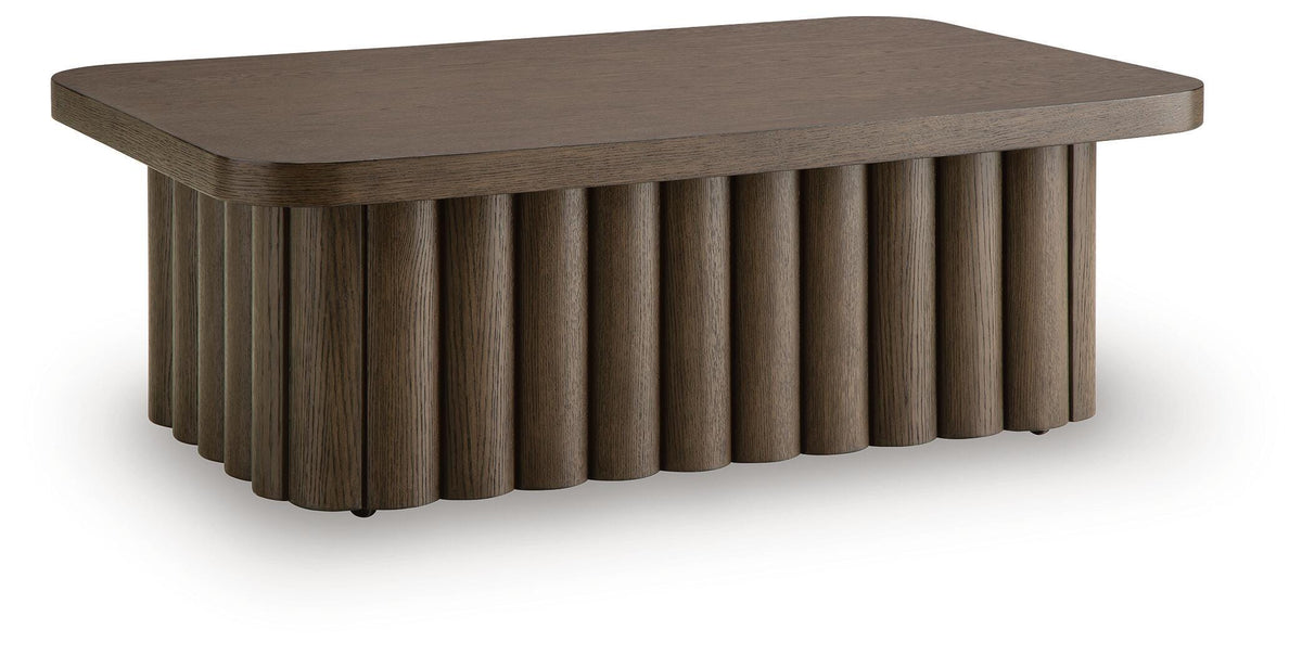 Darimore Burnished Brown Coffee Table by Ashley at Eve Furniture