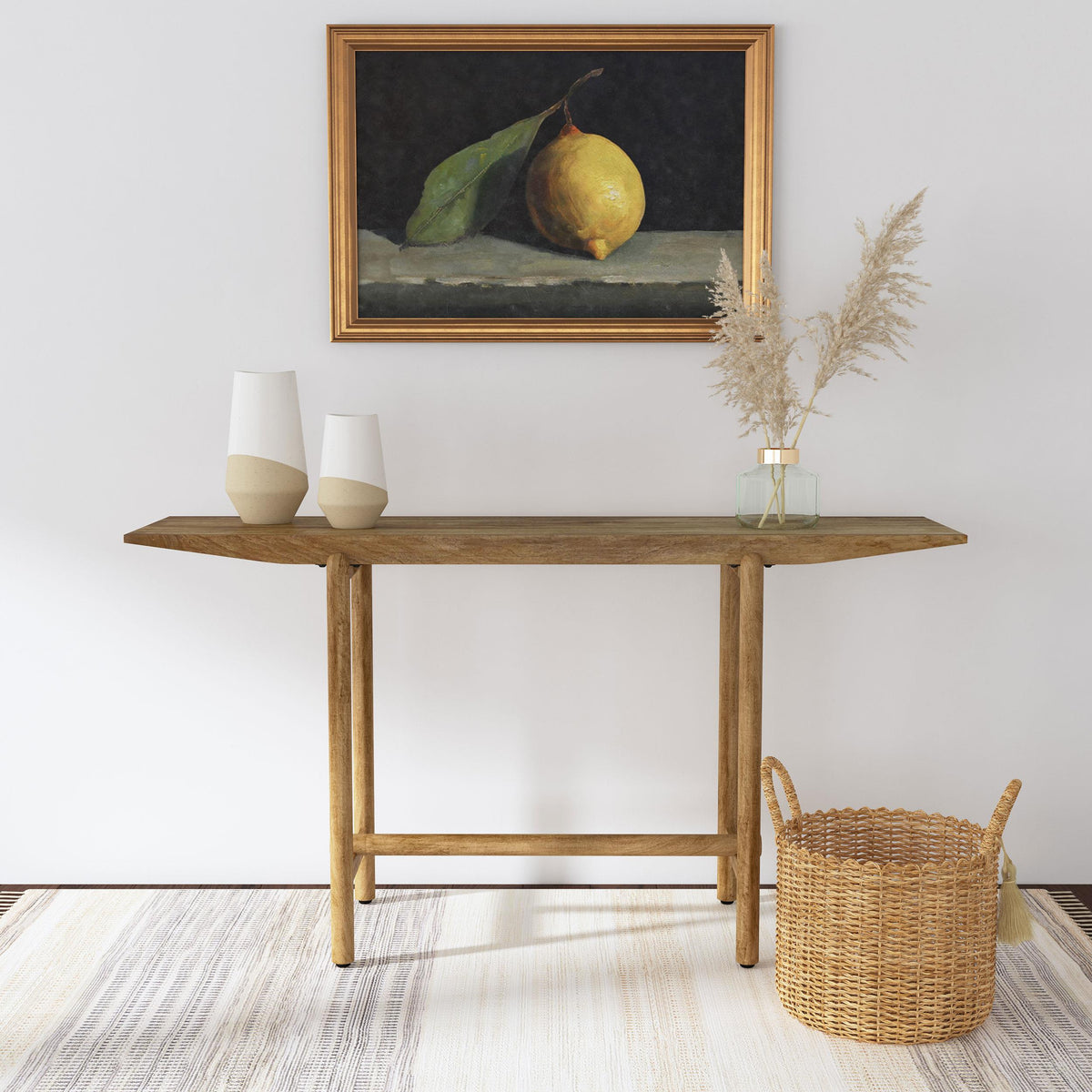 Darius Natural Mango Solid Wood Entryway Console Table by Coaster at Eve Furniture