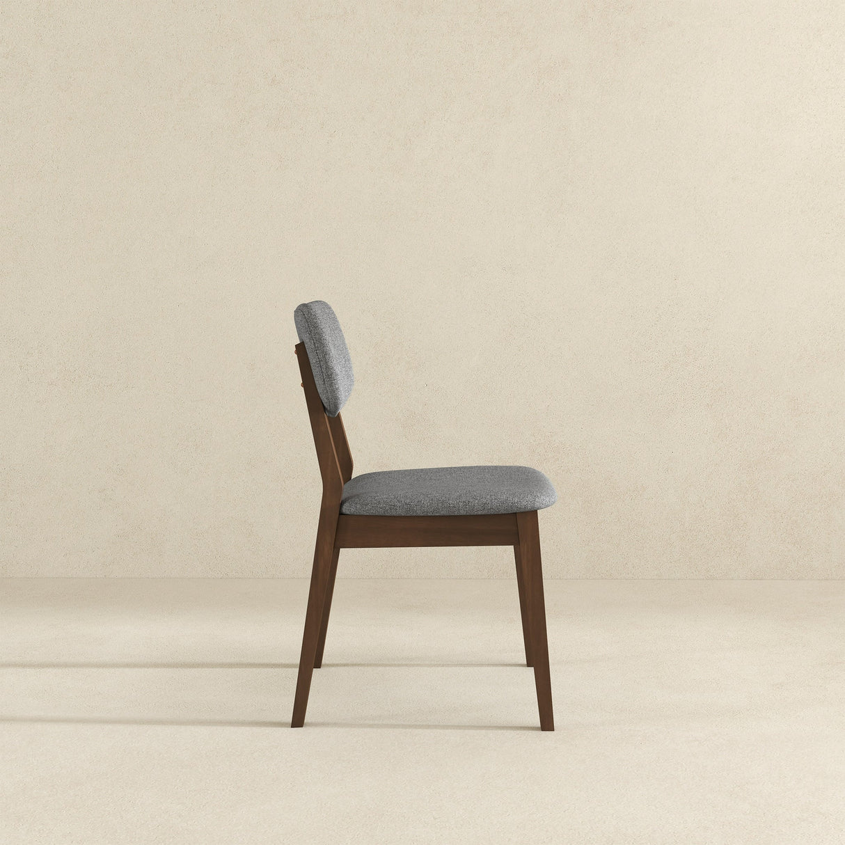 Dark Grey Fabric Solid Back Side Chair (Set Of 2) by Ashcroft Furniture at Eve Furniture