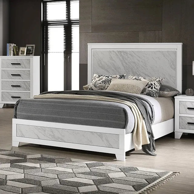 Darlene White 5-Piece Queen Bedroom Set by Furniture of America at Eve Furniture