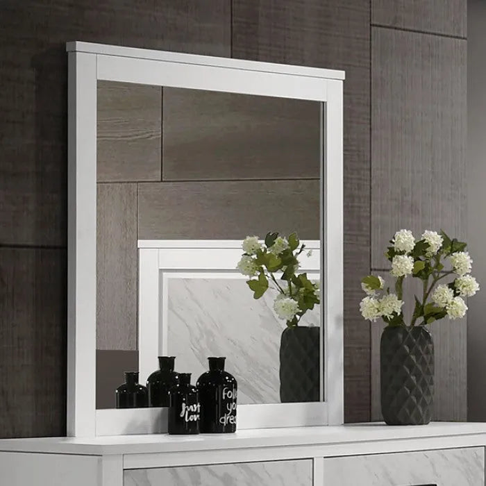Darlene White 5-Piece Queen Bedroom Set by Furniture of America at Eve Furniture