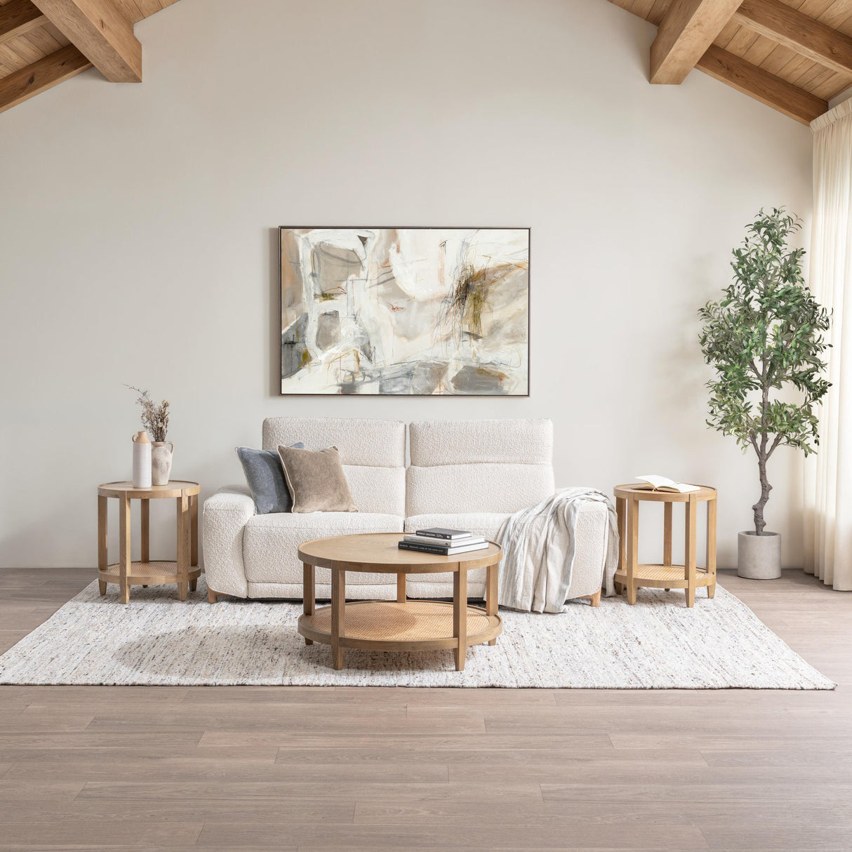 Darrow Reclining Sofa - Ivory by Classic Home at Eve Furniture