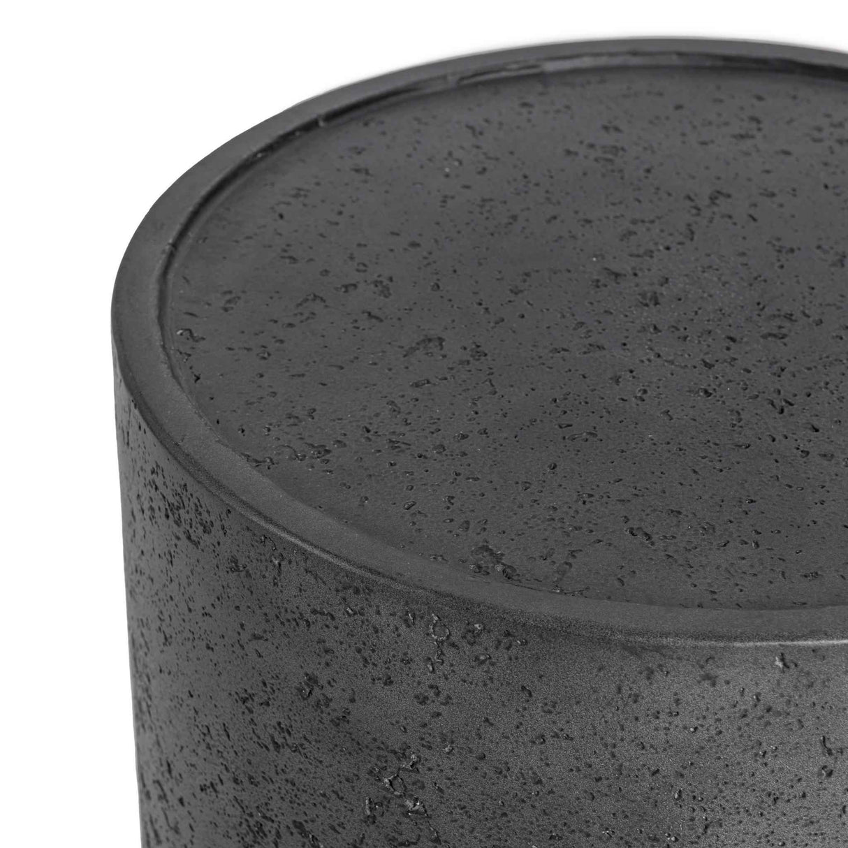 Darsa Dark Gray Round Outdoor Accent Table by Classic Home at Eve Furniture