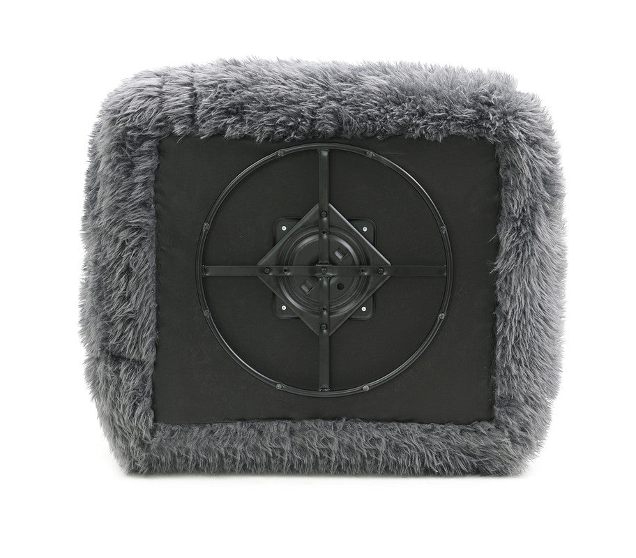 Darwen Dark Gray Swivel Chair by Furniture of America at Eve Furniture