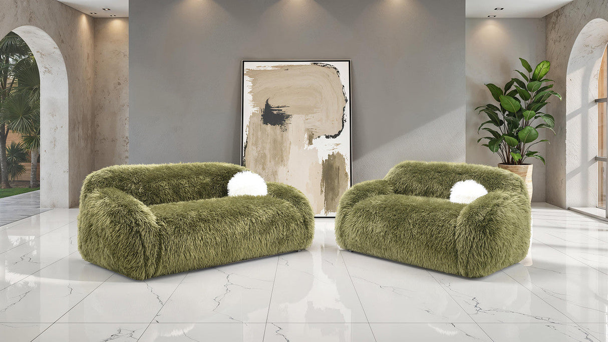 Darwen Green Loveseat by Furniture of America at Eve Furniture