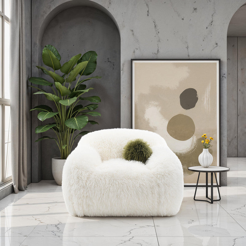 Darwen White Swivel Chair by Furniture of America at Eve Furniture