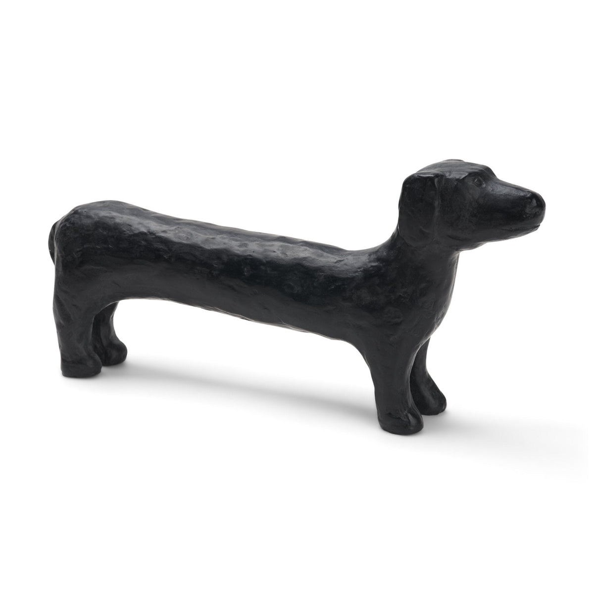 Dash Long Black Metal Dachshund Dog Object by Mercana at Eve Furniture