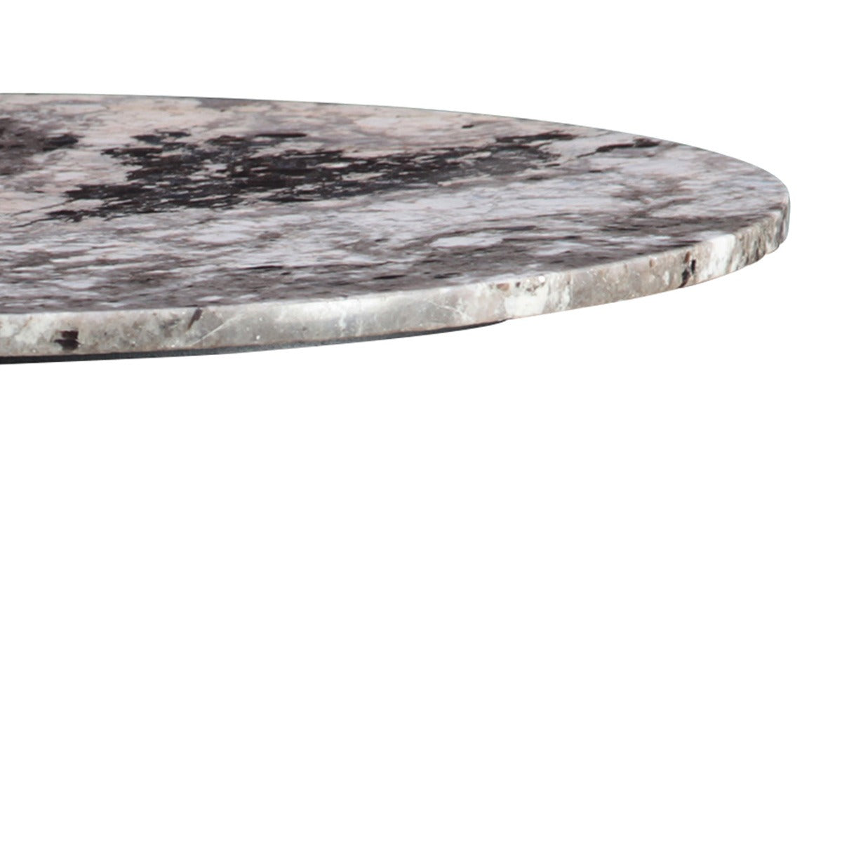 Dauphine 36" Round Bistro Table in Patagonia Marble with Black Base by Home Trends & Design at Eve Furniture