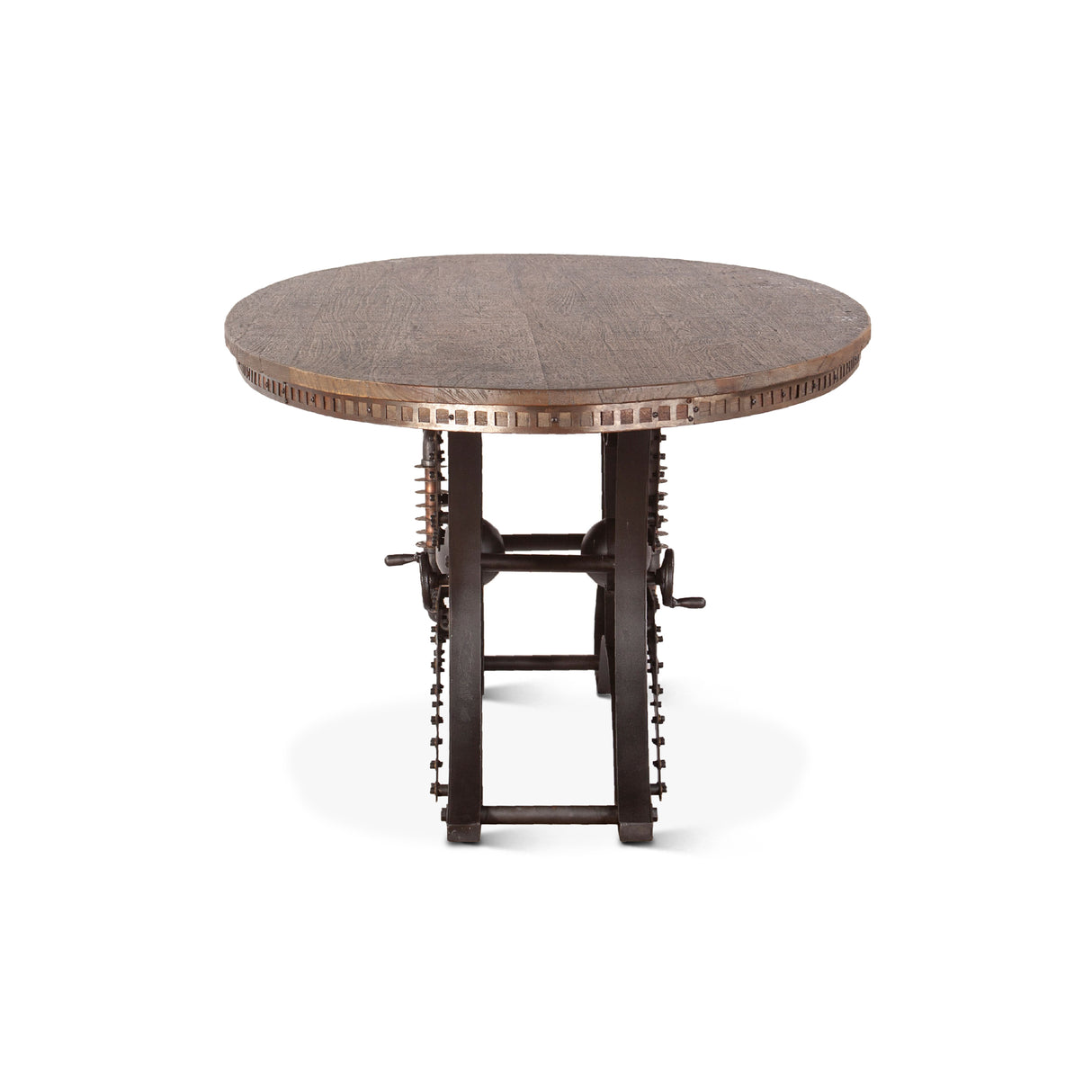 Dauphine 36" Round Bistro Table in Patagonia Marble with Black Base by Home Trends & Design at Eve Furniture