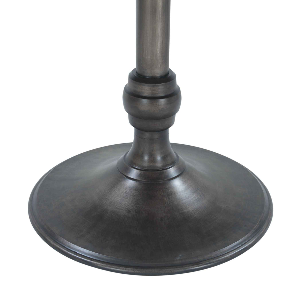 Dauphine 50" Round Dining Table in Dark Emperador Marble with Aged Brass Base by Home Trends & Design at Eve Furniture