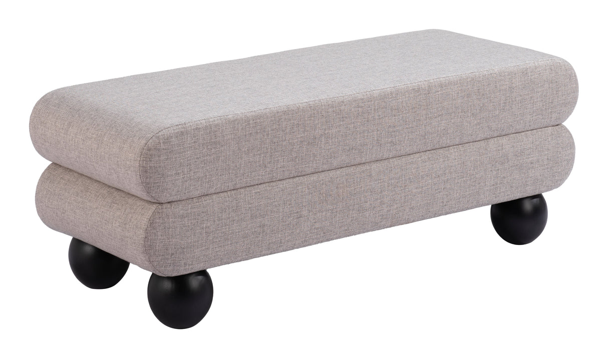 Davao Gray Bench by Zuomod at Eve Furniture