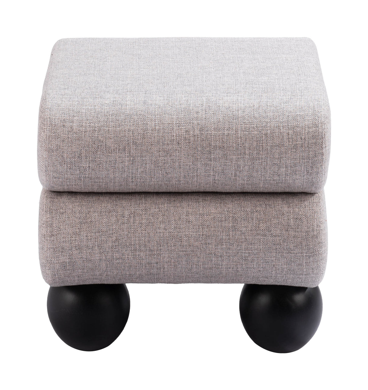 Davao Gray Ottoman by Zuomod at Eve Furniture