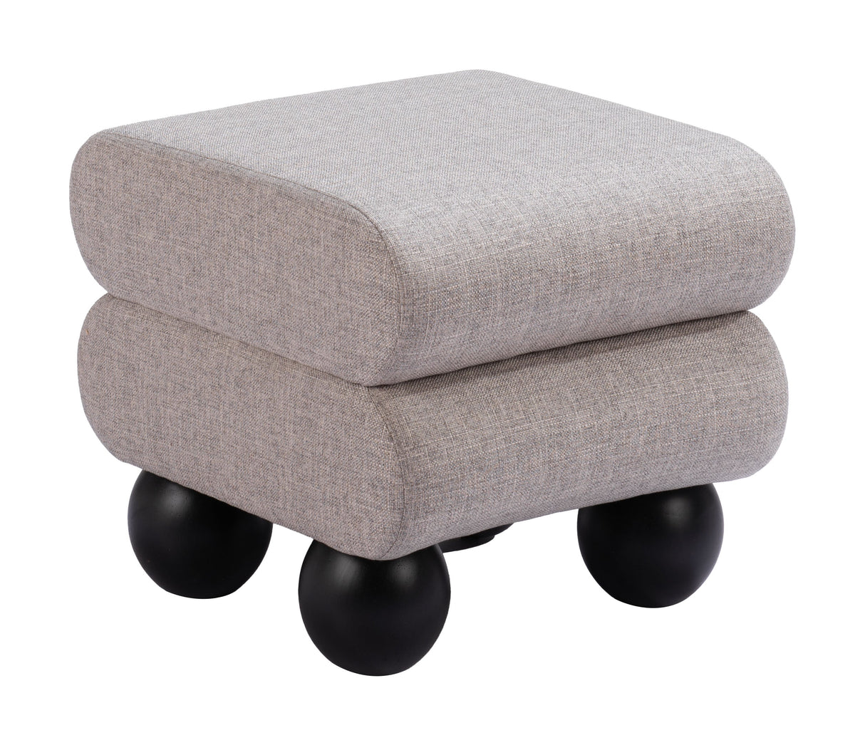 Davao Gray Ottoman by Zuomod at Eve Furniture