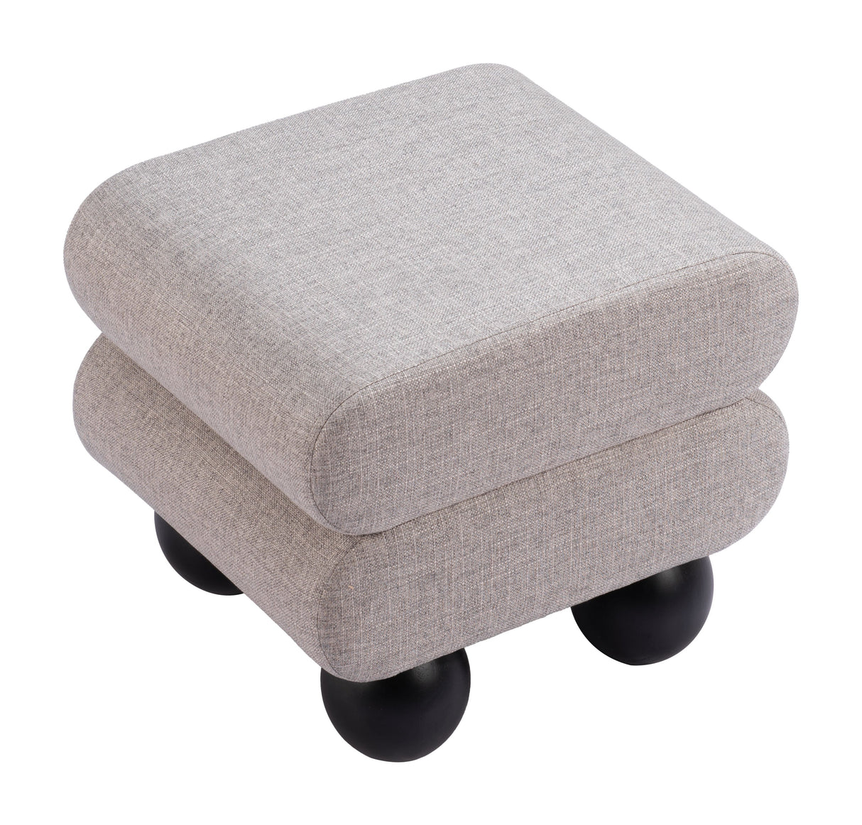 Davao Gray Ottoman by Zuomod at Eve Furniture