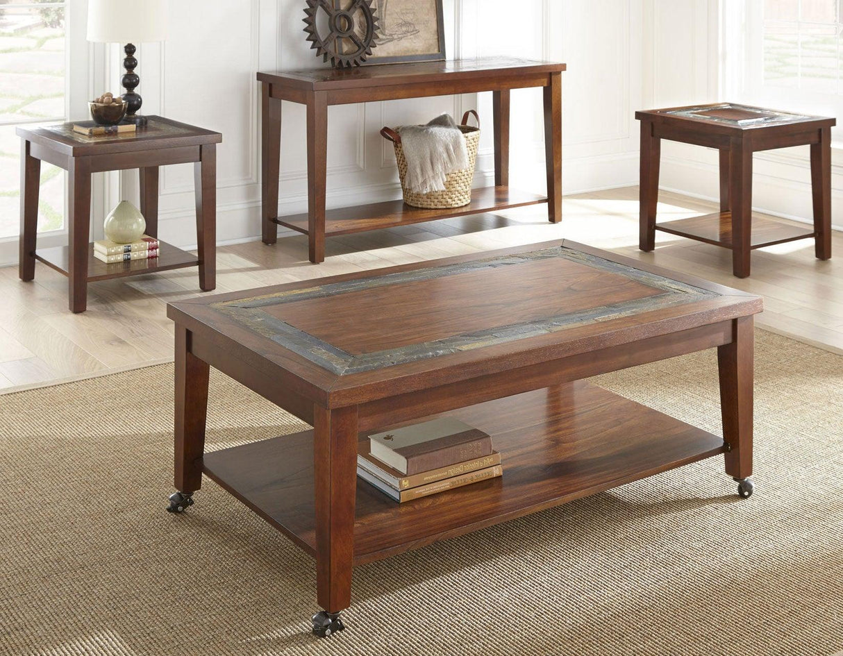 Davenport Slate Sofa Table by Steve Silver at Eve Furniture