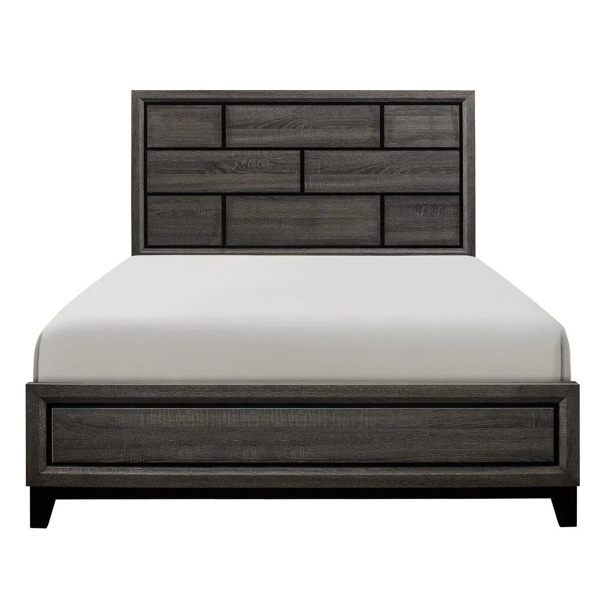 Davi Gray Panel Bedroom Set by Homelegance at Eve Furniture
