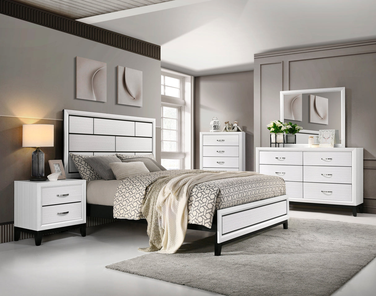 Davi White Dresser by Homelegance at Eve Furniture