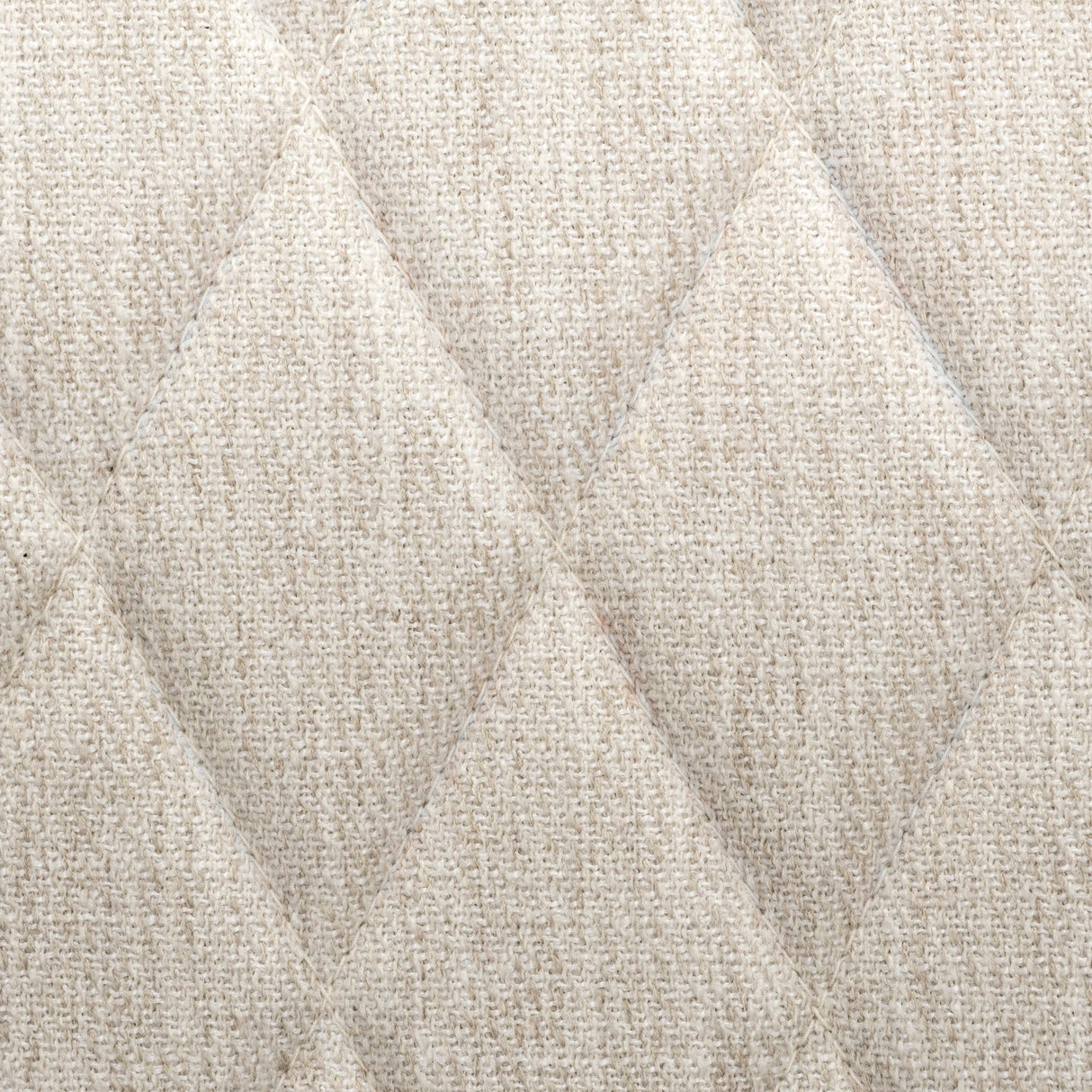 David Diamond Tuffed Cream Fabric Wrap Brown Wood Base Dining Chair, Set of 2 by Mercana at Eve Furniture