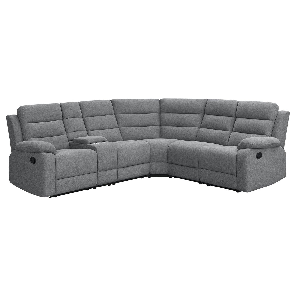 David Smoke Upholstered Reclining Sectional Sofa by Coaster at Eve Furniture