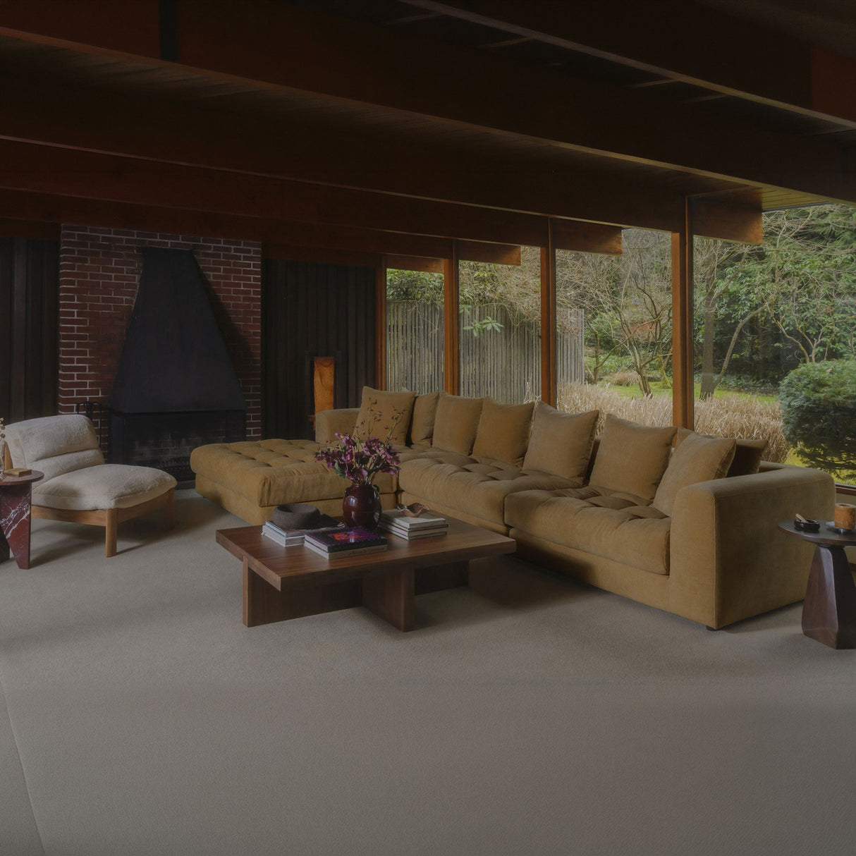 Davie Golden Yellow Lounge Modular Sectional by MOES at Eve Furniture