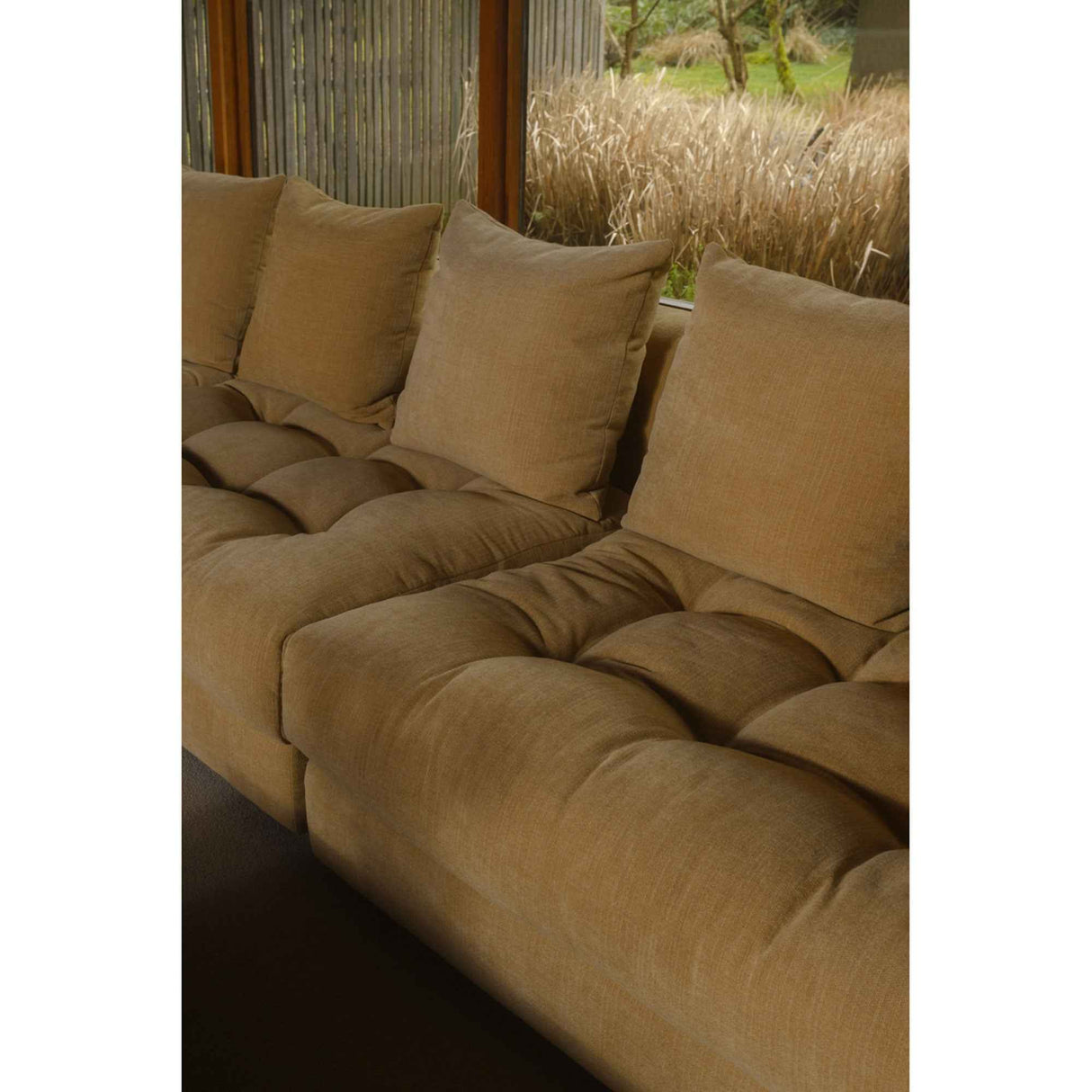 Davie Golden Yellow Lounge Modular Sectional by Moe's Home at Eve Furniture