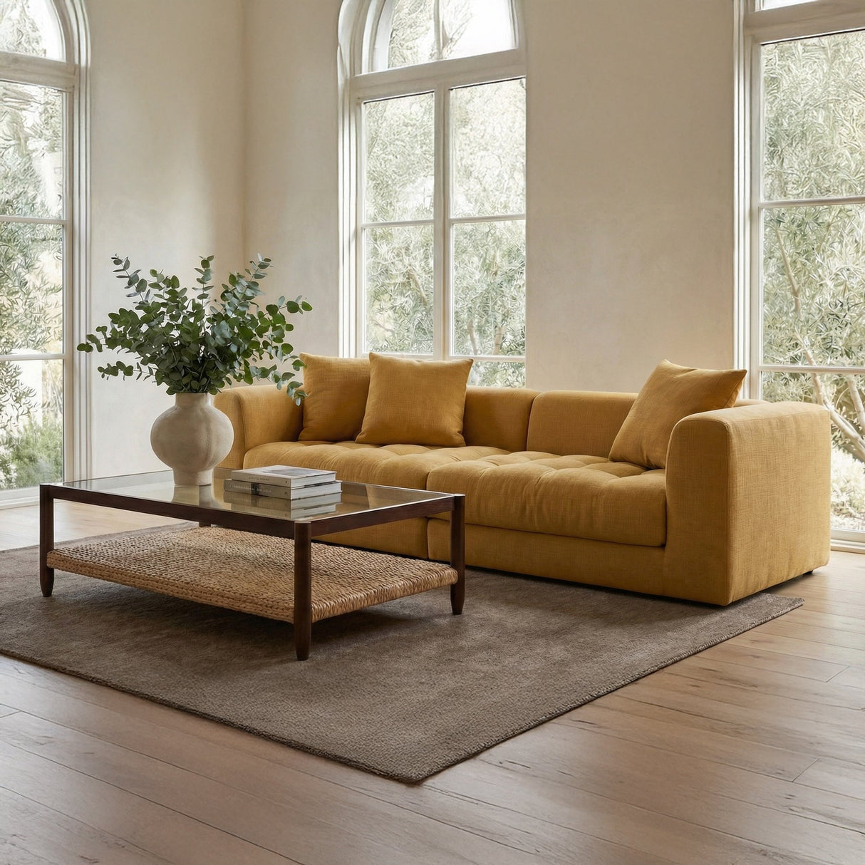 Davie Golden Yellow Modular Sofa by MOES at Eve Furniture