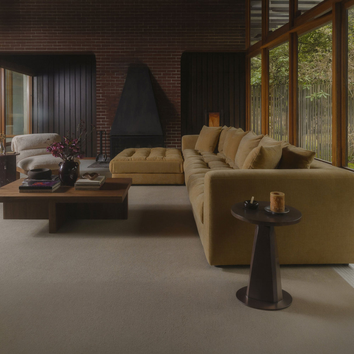 Davie Golden Yellow Slipper Chair by MOES at Eve Furniture