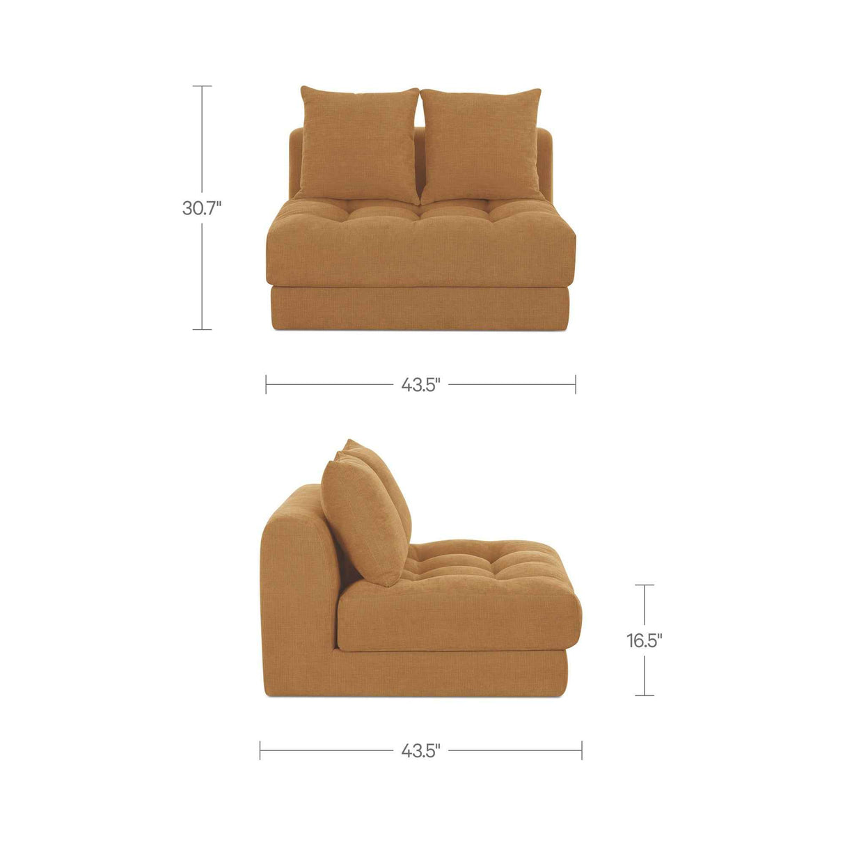 Davie Golden Yellow Slipper Chair