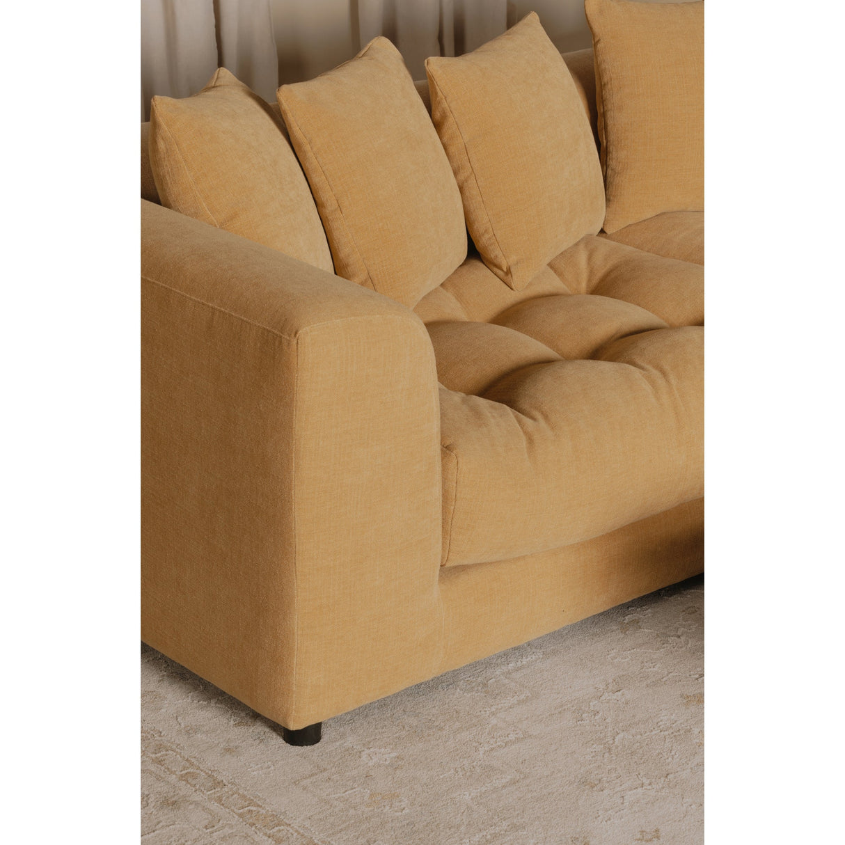 Davie Golden Yellow Sofa by Moe's Home at Eve Furniture