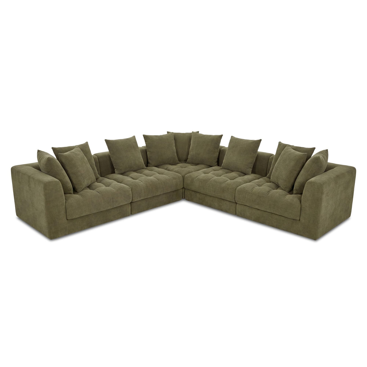 Davie Olive Classic L Modular Sectional by MOES at Eve Furniture
