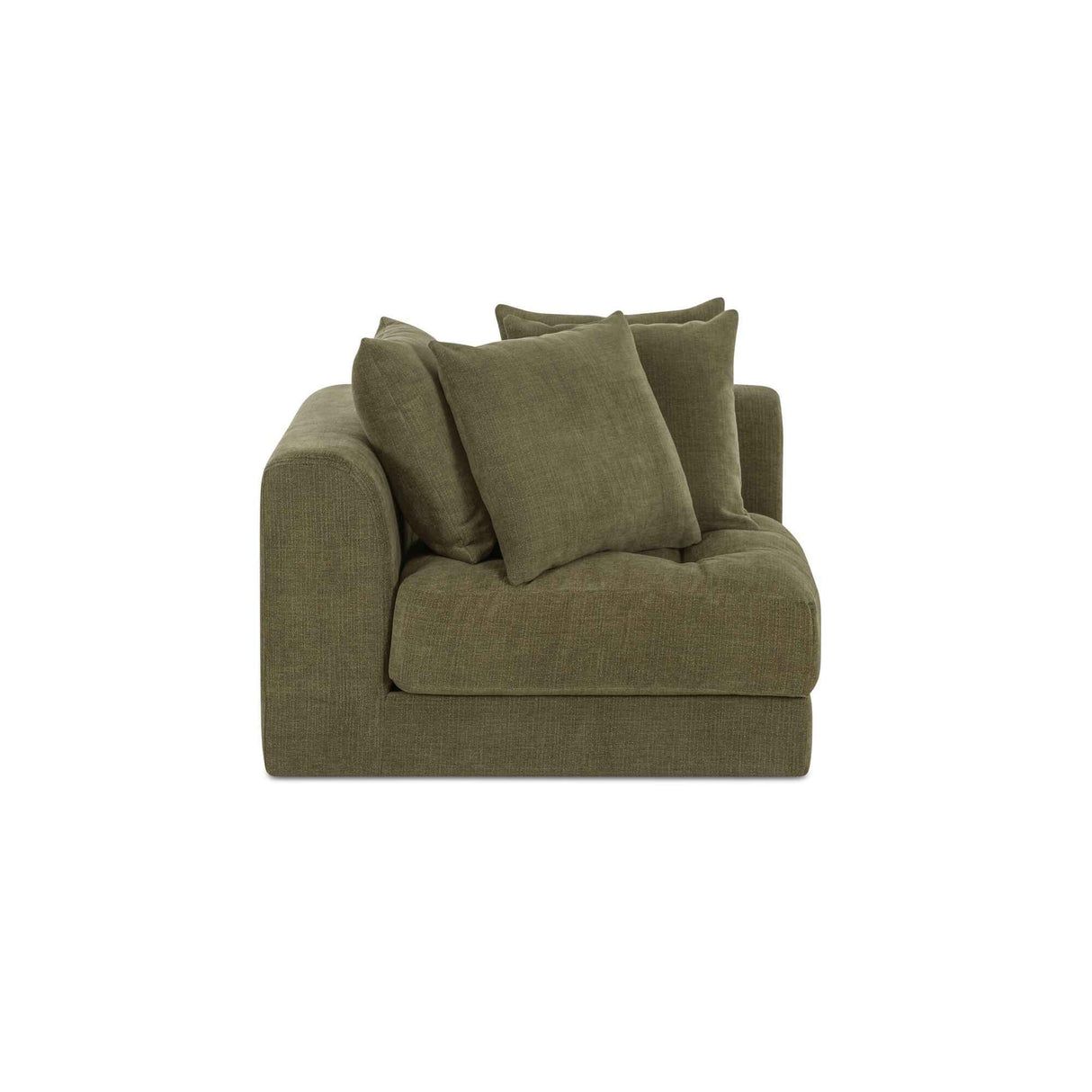 Davie Olive Corner Chair by Moe's Home at Eve Furniture