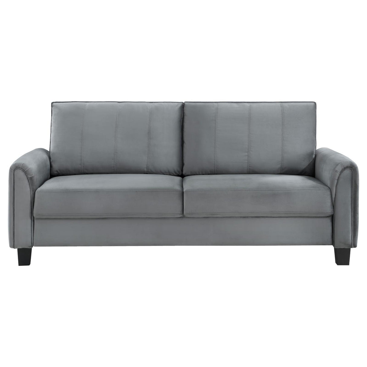 Davis Upholstered Rolled Arm Sofa Grey by Coaster at Eve Furniture
