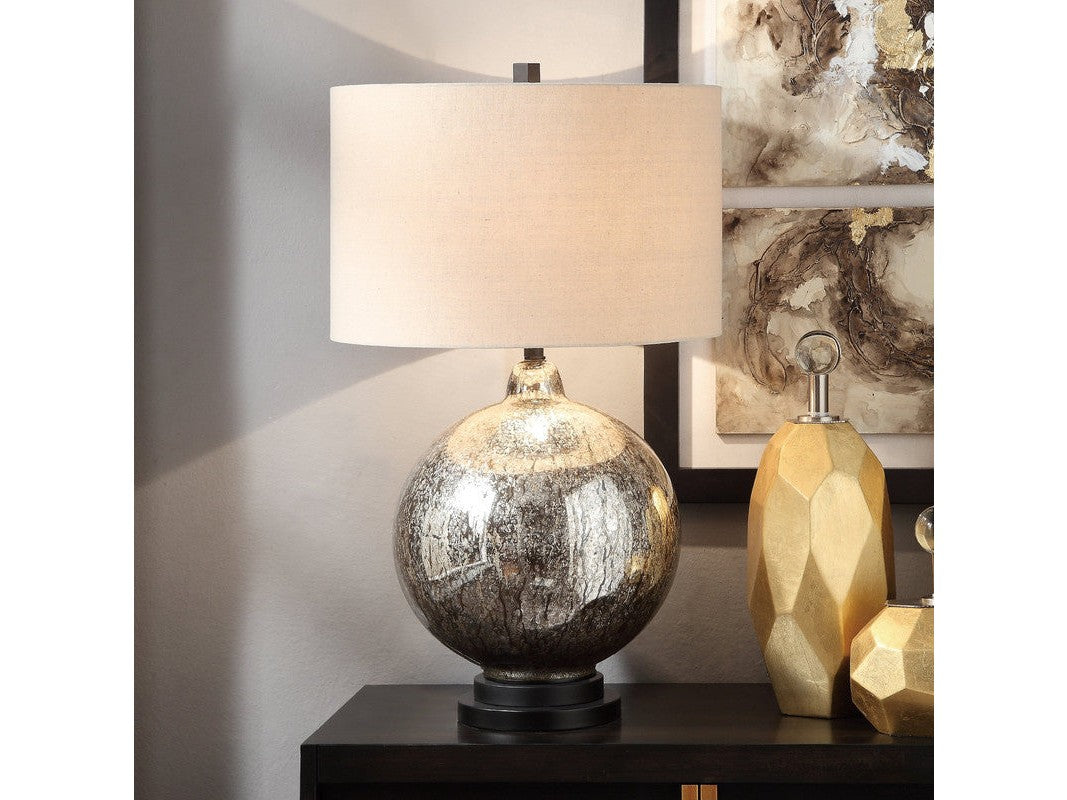 Dawkins Silver/Chrome Table Lamp by Crestview at Eve Furniture