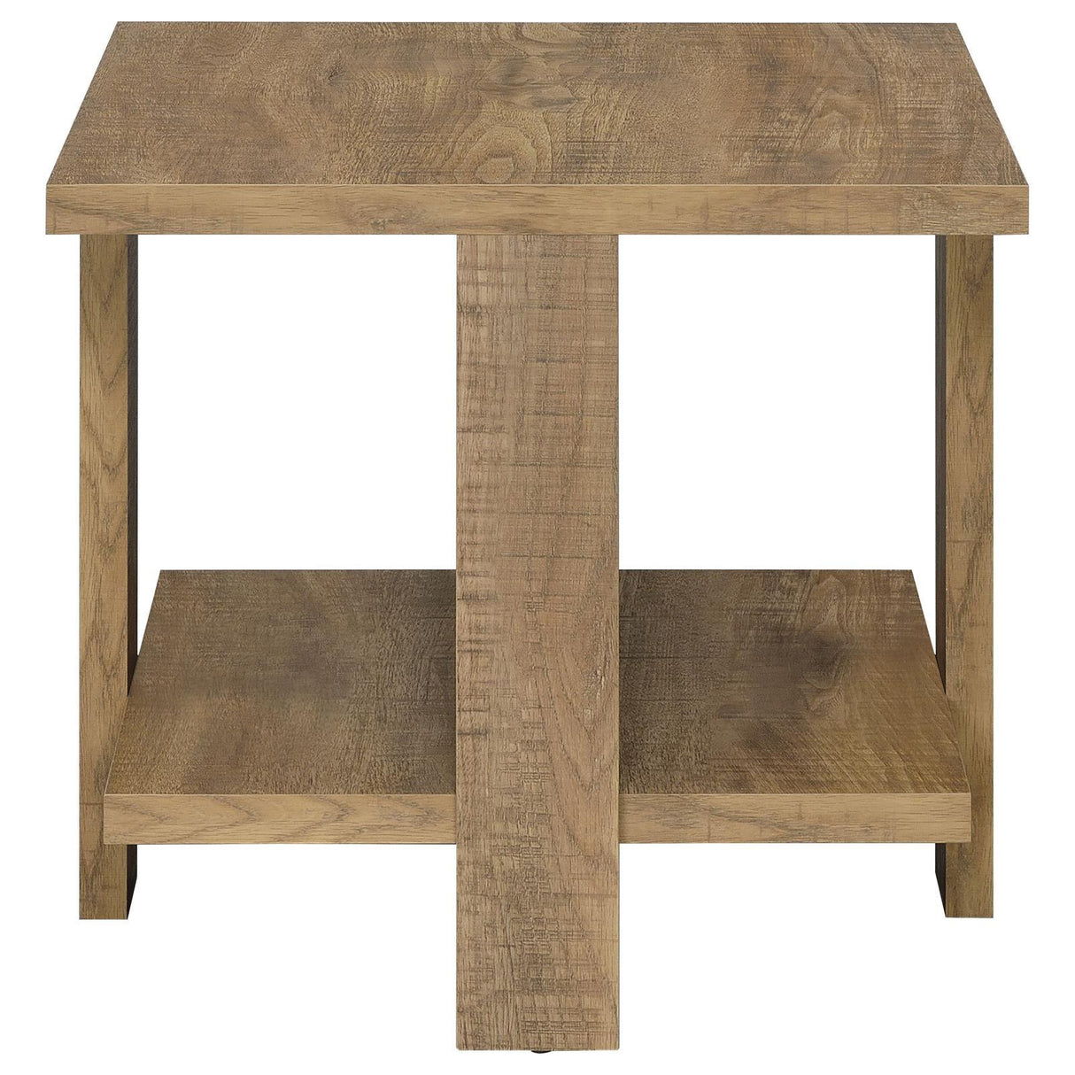 Dawn Mango Square Engineered Wood End Table With Shelf by Coaster at Eve Furniture