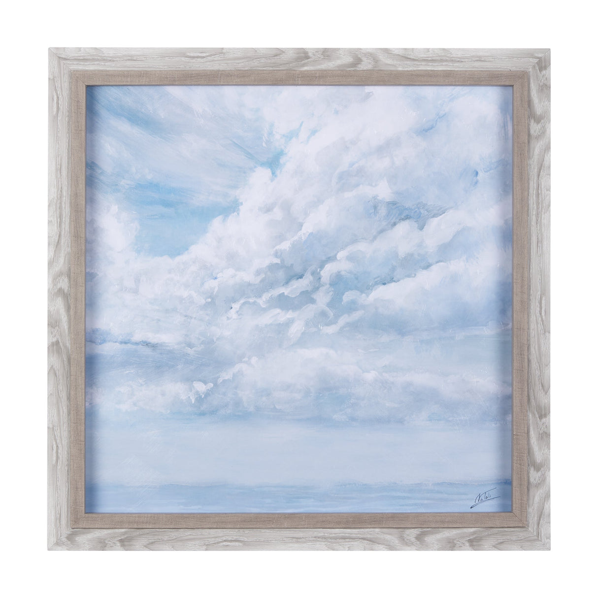 Day cloud II by Mercana Studio a Hand Embellished Textured Framed Art Print by Mercana at Eve Furniture