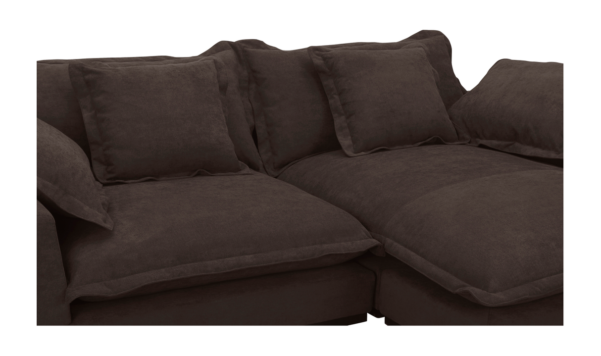 Daydream Sectional - Dark Brown by Moe's Home at Eve Furniture