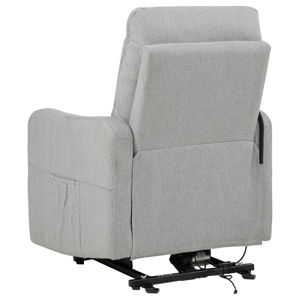 Dayes Light Grey Upholstered Power Lift Recliner Chair by Coaster at Eve Furniture