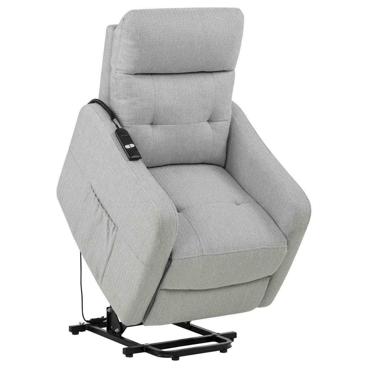Dayes Light Grey Upholstered Power Lift Recliner Chair by Coaster at Eve Furniture