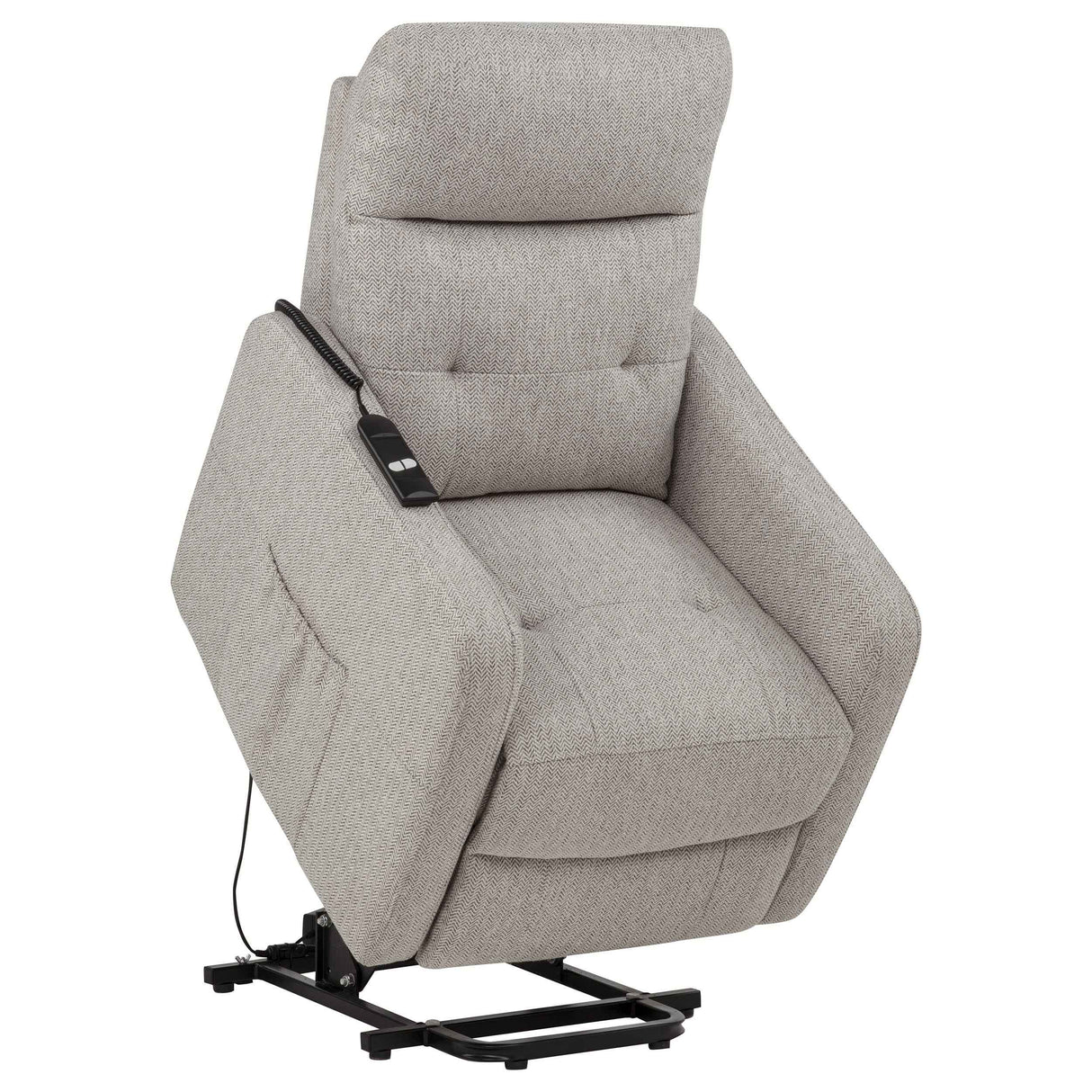 Dayes Taupe Upholstered Power Lift Recliner Chair by Coaster at Eve Furniture
