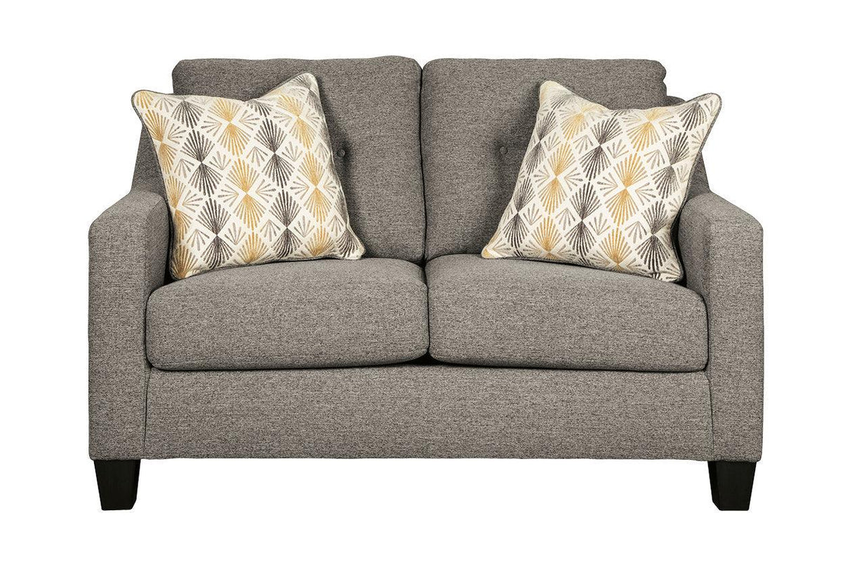 Daylon Graphite Loveseat by Ashley at Eve Furniture