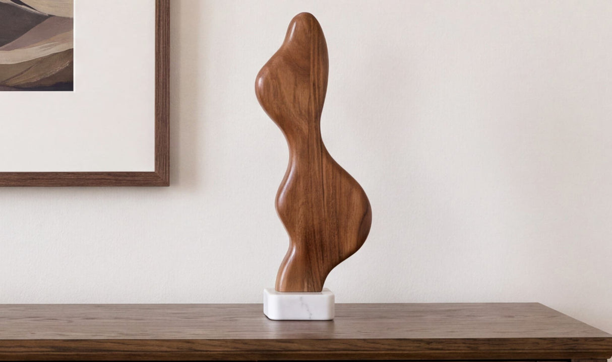 Eon Wood And Marble Sculpture 2