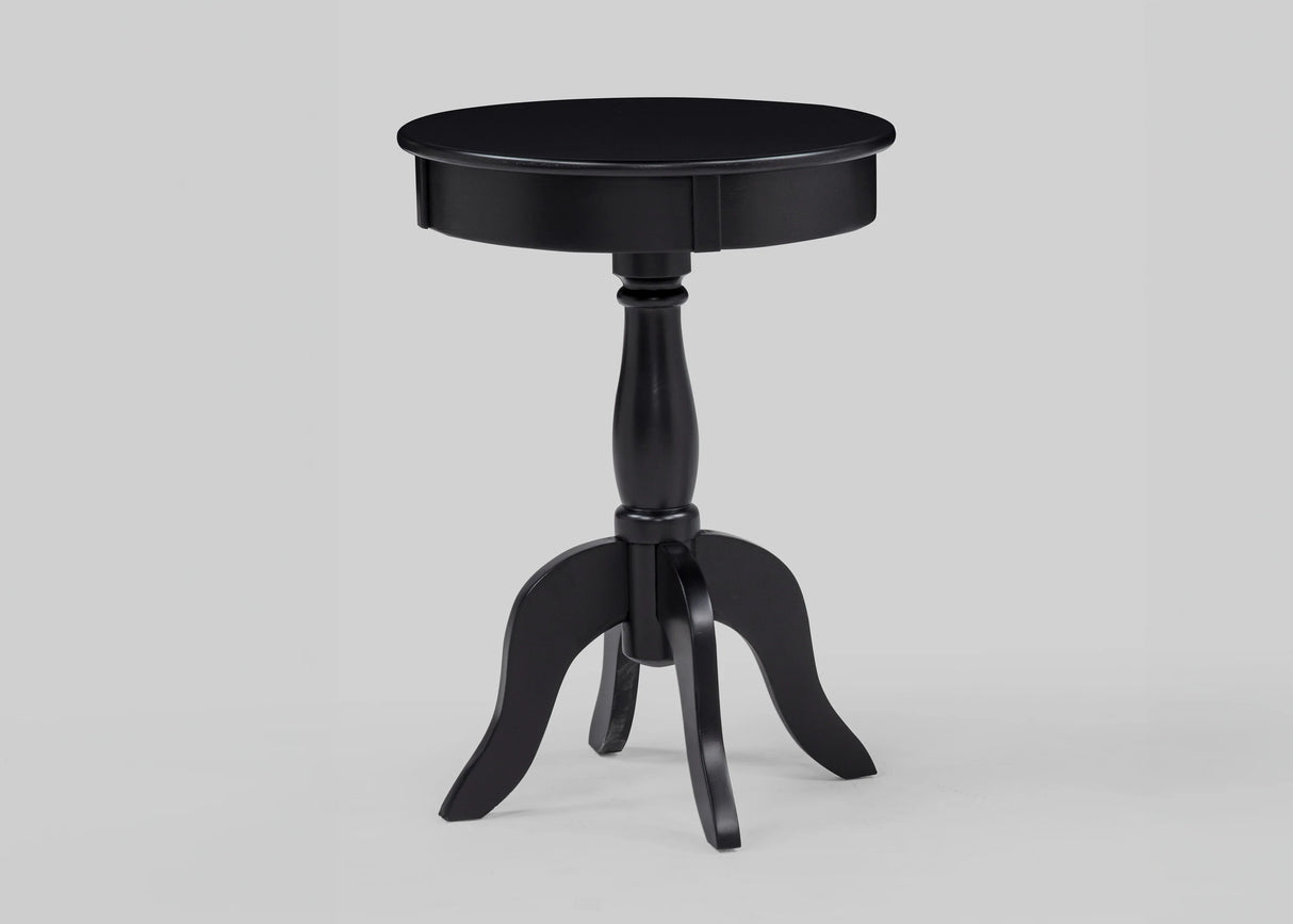 Romy Black Chairside End Table