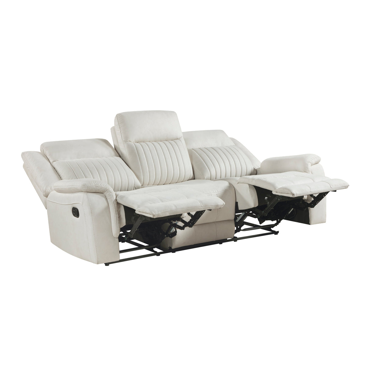 Dean Beige 2-Piece Double Reclining Set by Homelegance at Eve Furniture