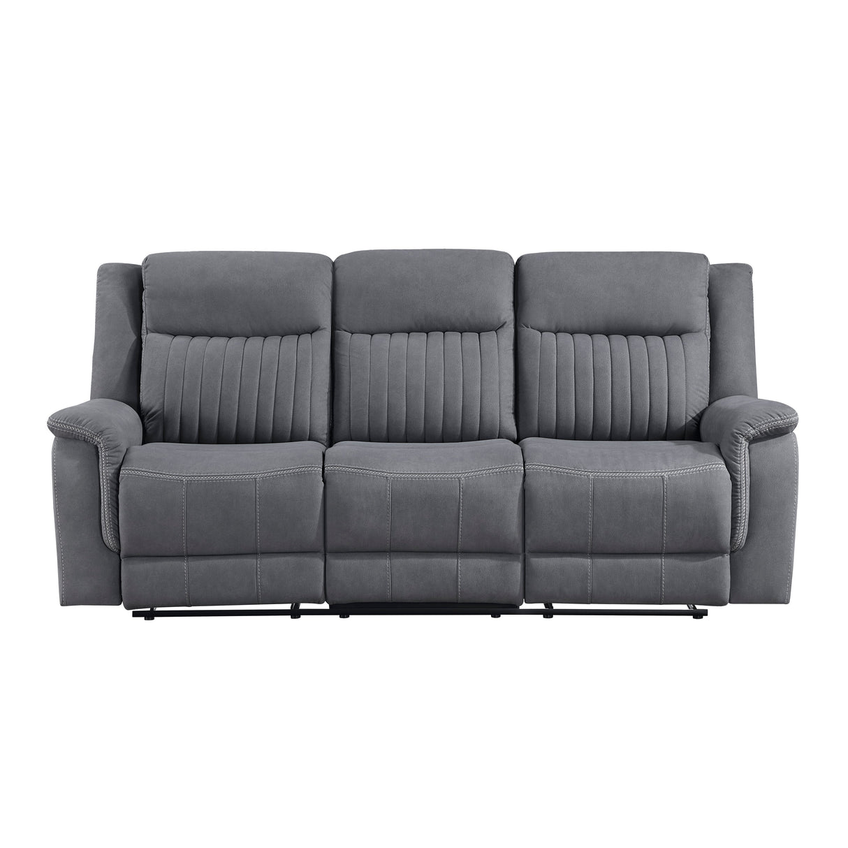 Dean Gray Double Reclining Living Room Set by Homelegance at Eve Furniture