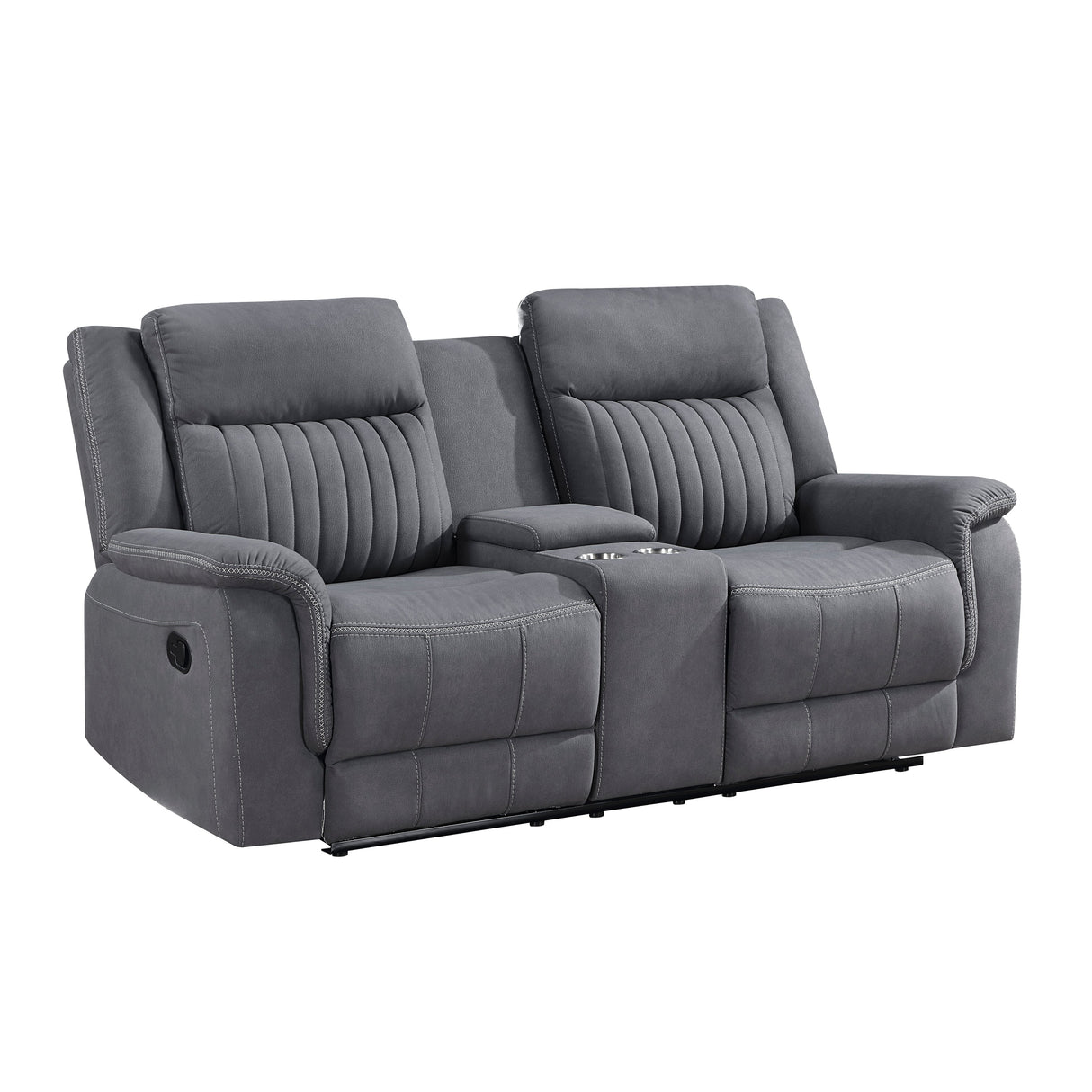 Dean Gray Double Reclining Living Room Set by Homelegance at Eve Furniture